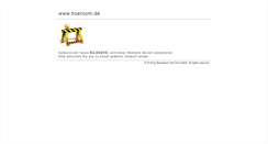 Desktop Screenshot of hoercom.de